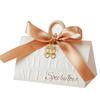 Elegant Triangle Wedding Candy Gift Box - Luxury Handbag for Engagement Party Favors
