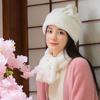 Women's Winter Japanese Style Hat, Scarf & Gloves Set