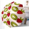 1 Stück Kiwi Erdbeere Automatischer Öffnungs-/Schließ-Faltbarer Kompakter Regenschirm, 8-Rippen Stabiles Dach, Leicht Tragbar, Tägliche Nutzung, Geschenk, Outdoor-Regenschirm, Tr