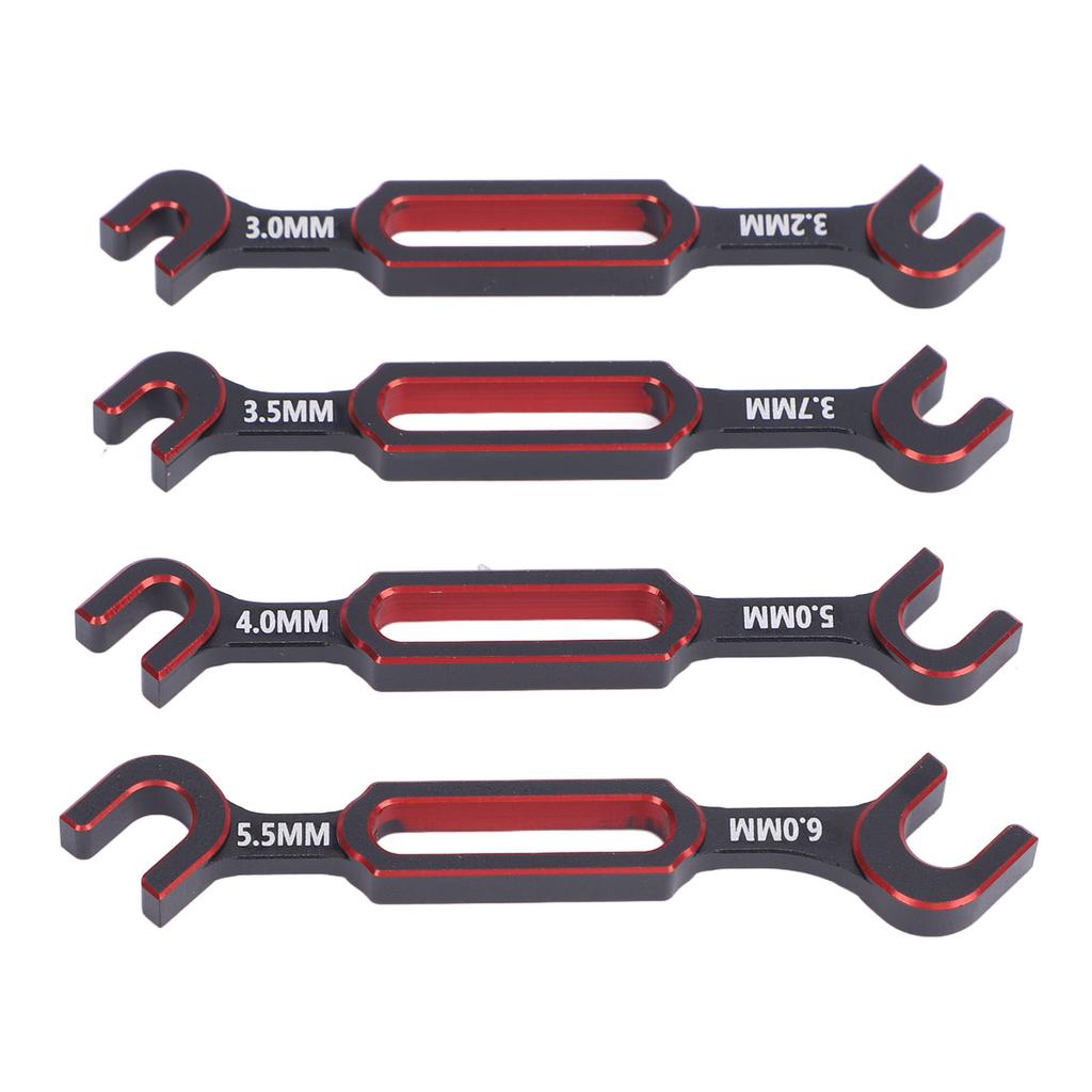 4ST RC Nyckel 3.0mm 3.2mm 3.5mm 3.7mm 4.0mm 5.0mm 5.5mm 6.0mm Spännskruvsmutter Kulledsborttagare RC Universell Reparation