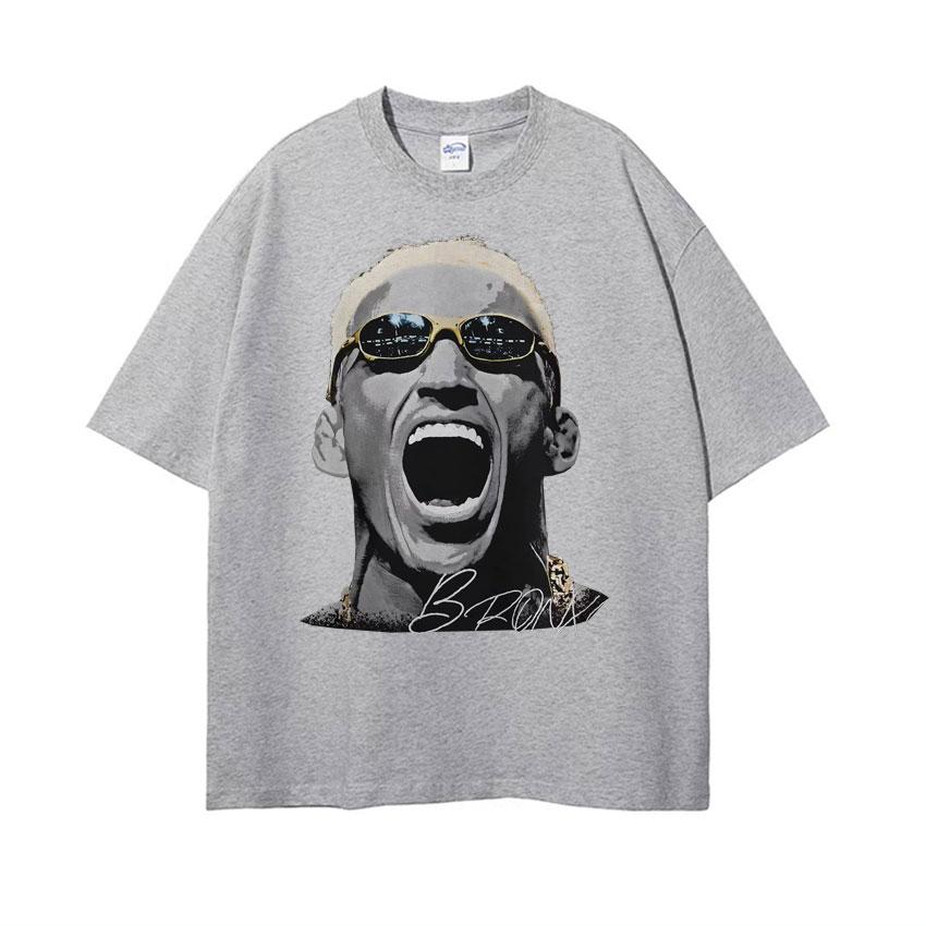 Charles Oliveira Vintage Graphic T Shirt Unisex Fashion Harajuku Oversized Tshirts Men Casual ONeck Short Sleeve Tshirt Tops