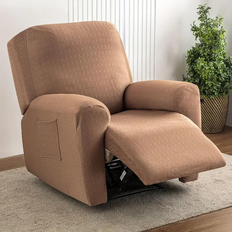 4pcs/set Recliner Sofa Covers for Living Room Jacquard Stretch Armchair Cover 1seater Relax Couch Slipcover Bedroom Home Decor
