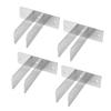 Urinal Screen Bracket Carbon Steel Waterproofing Bathroom Partition Hardware Bracket for 1 Inch Panel