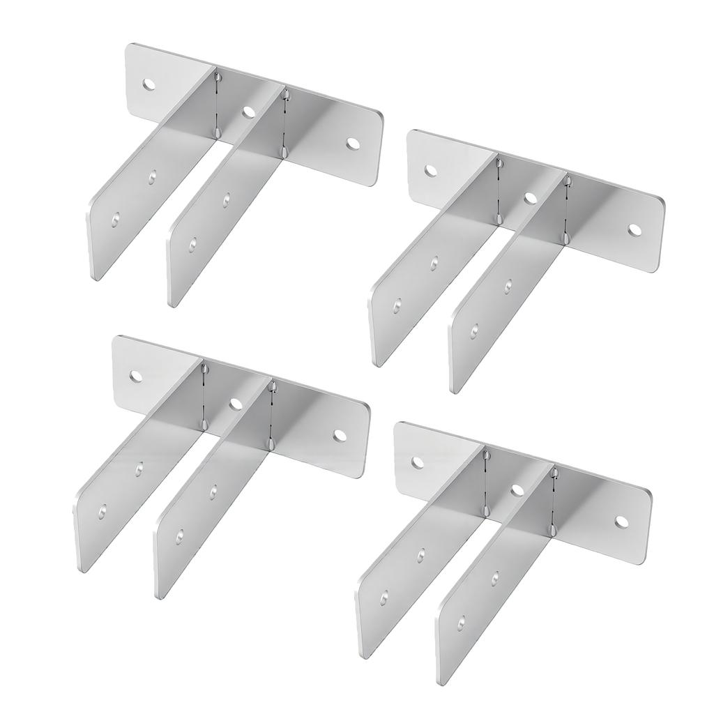 Urinal Screen Bracket Carbon Steel Waterproofing Bathroom Partition Hardware Bracket for 1 Inch Panel