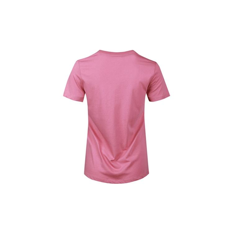 Nike Sportswear Essentials T Shirts Women's Dark Pink Crew Neck Moderate Straight Fit BV6170-614