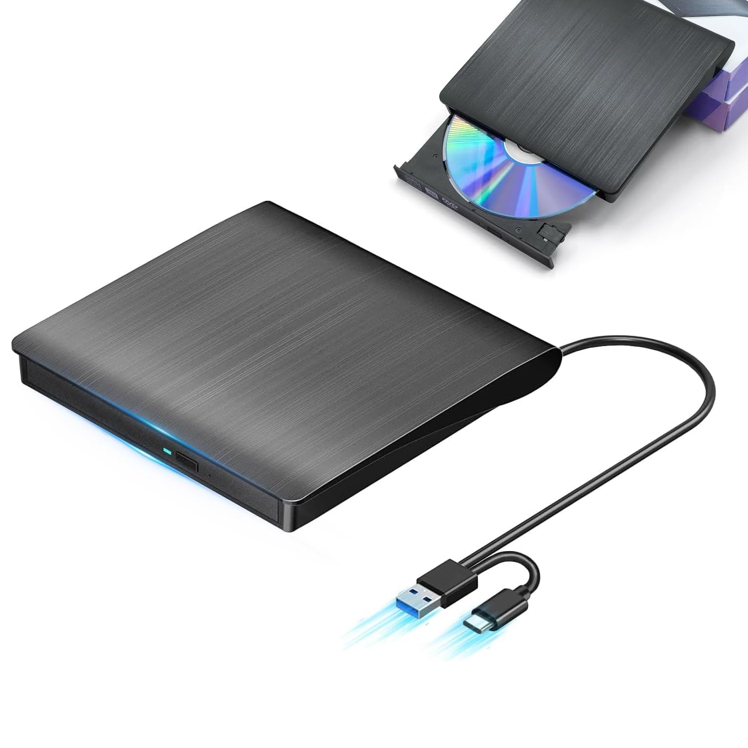 

Інноваційне програмне забезпечення для відтворення на високій швидкості та створення DVD DVD-привід з програмним забезпеченням для зовнішнього CD DVD-приводу Тихий DVD-програвач Зовнішній DVD-привід USB