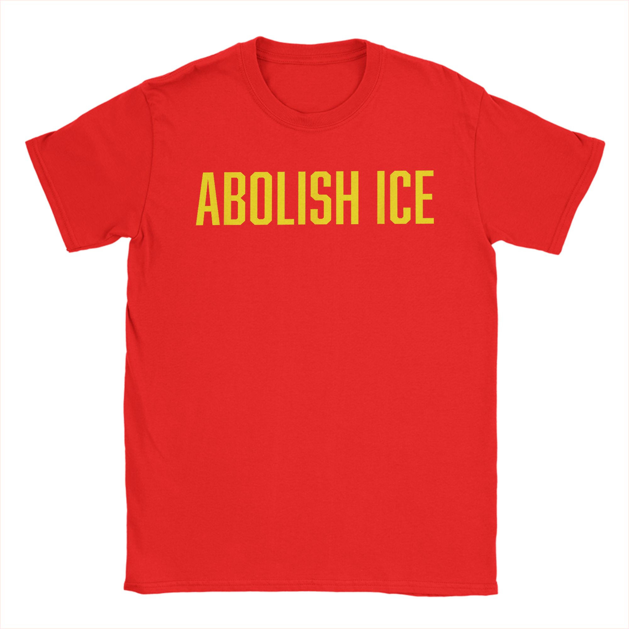 Vintage TShirt Beach Abolish ICE Protest Resist Support Immigrants Leisure T Shirts Cotton Tee Shirt for Man Short Sleeve Tees S