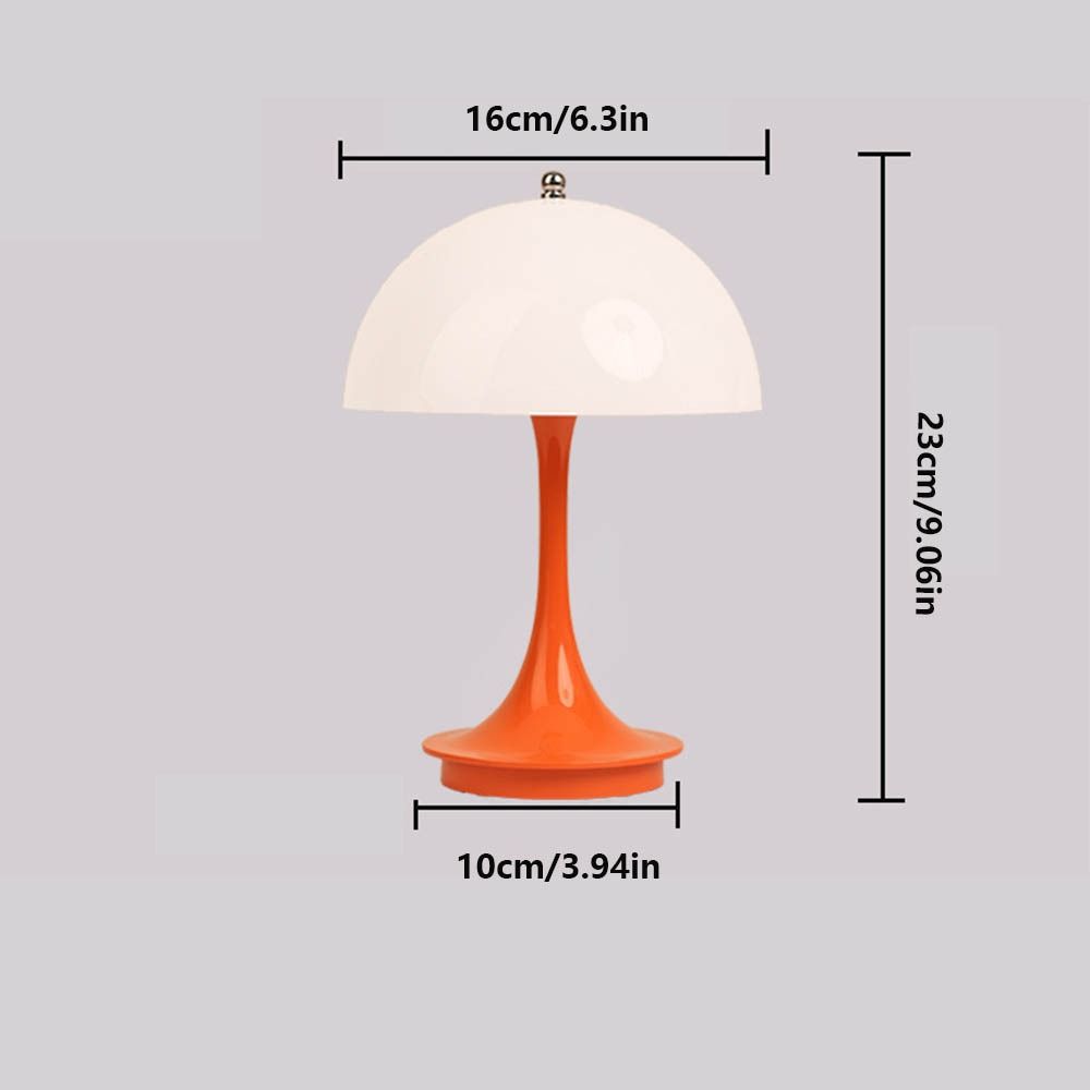 High-end Mushroom Table Lamp Rechargeable Bedroom Decorative Light Simple Desk Lamp  LED Decoration