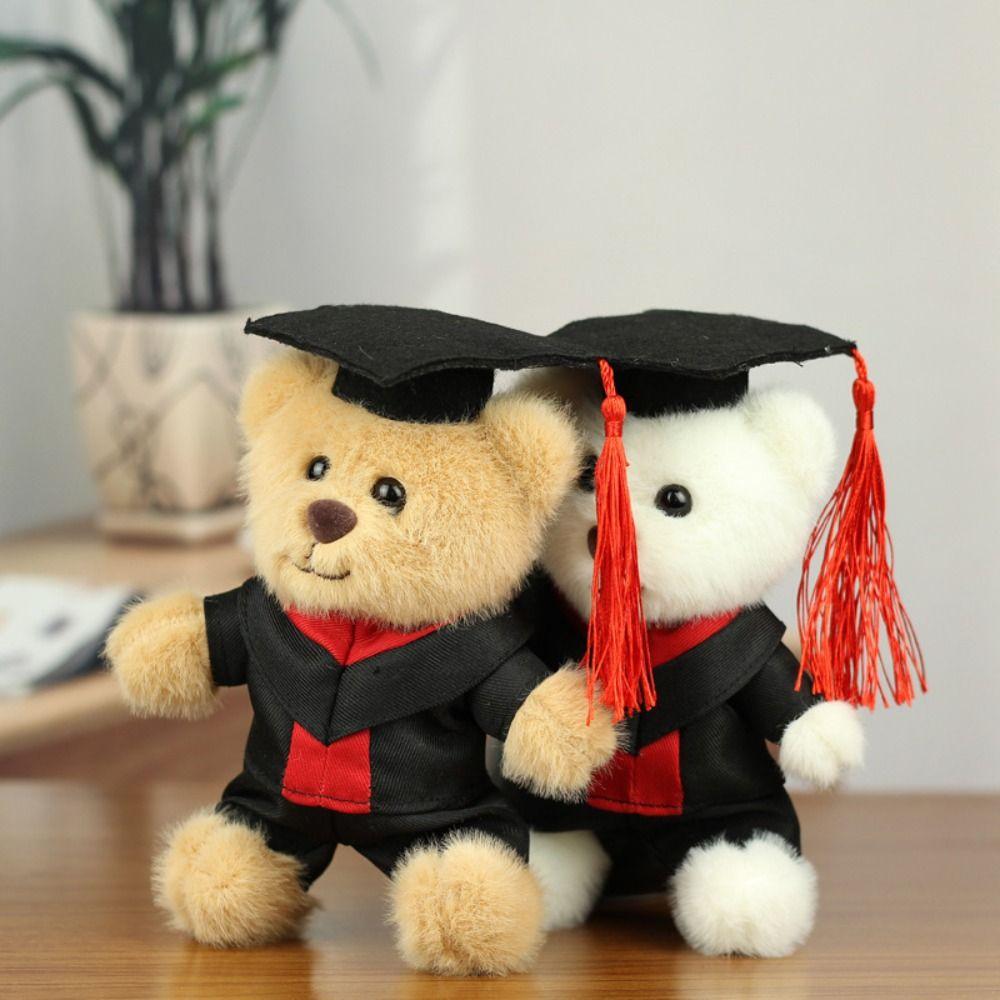 Pp Cotton Graduation Bear Doll With Doctor Hat Bear Animal Keychain  Boys Girls