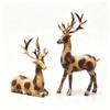 1 Pair Realistic Christmas Deer Figurine Vintage Animal Tabletop Figurine  Living Room
