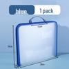 Japanese-Style Transparent Waterproof Zipper File Bag for Documents