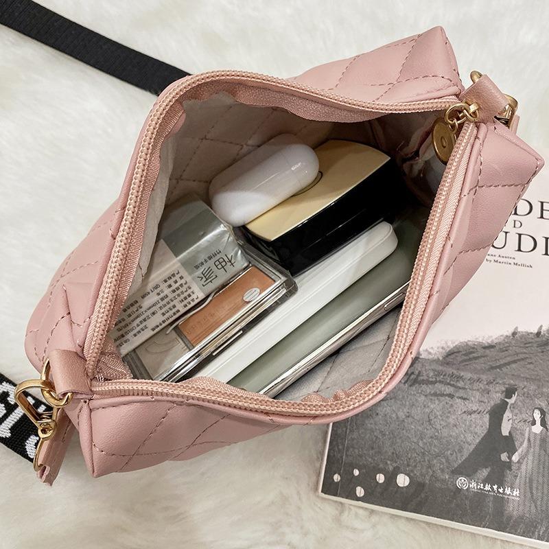 Xia Qiu women's diamond bag embroidery thread camera bag printing oblique span shoulder change bag