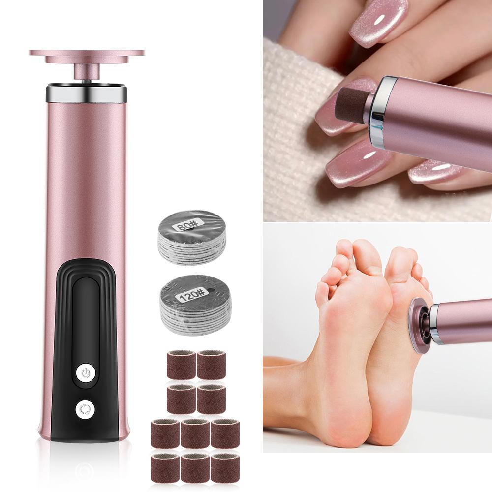 Electric Foot Callus Remover Machine Foot Care Pedicure Tool For Dead Skin & Cuticle Removal Feet Grinder With Replacement Sand