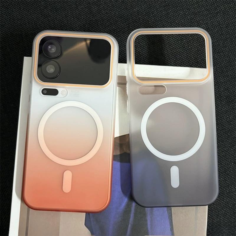 Ultra-thin Gradient Matte Translucent Case For Xiaomi 17 Pro Max 15 14 Ultra 13 Pro For Magsafe Wireless Charge Shockproof Cover