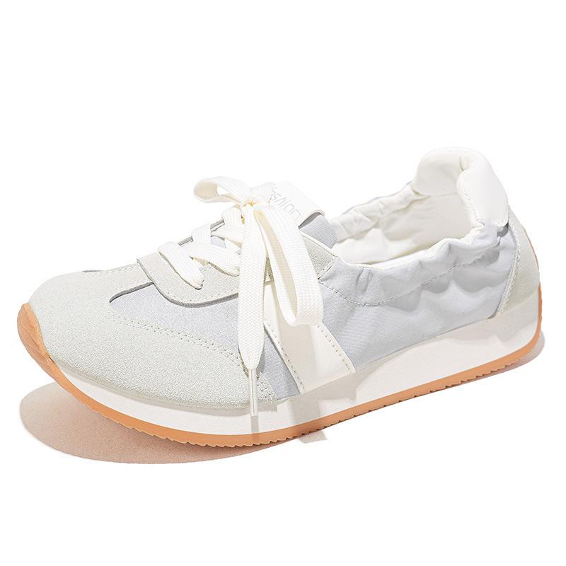 Korean Version Dexun Shoes Womens  Spring New Shallow Casual Cloth Shoes Fashionable Versatile Flat-Soled Sneakers For Women