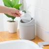 Mini Desktop Bin Small Trash Can with Lid Tabletop Waste Bin Bedroom Trash Can Garbage Screw-Off Caps Durable Home Supplies