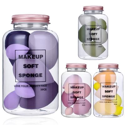 Set de 6/7 éponges de maquillage, houppes cosmétiques, pour fond de teint, anticernes, poudre, utilisables à sec et humides, blender maquillage, accessoires de maquillage pour femmes