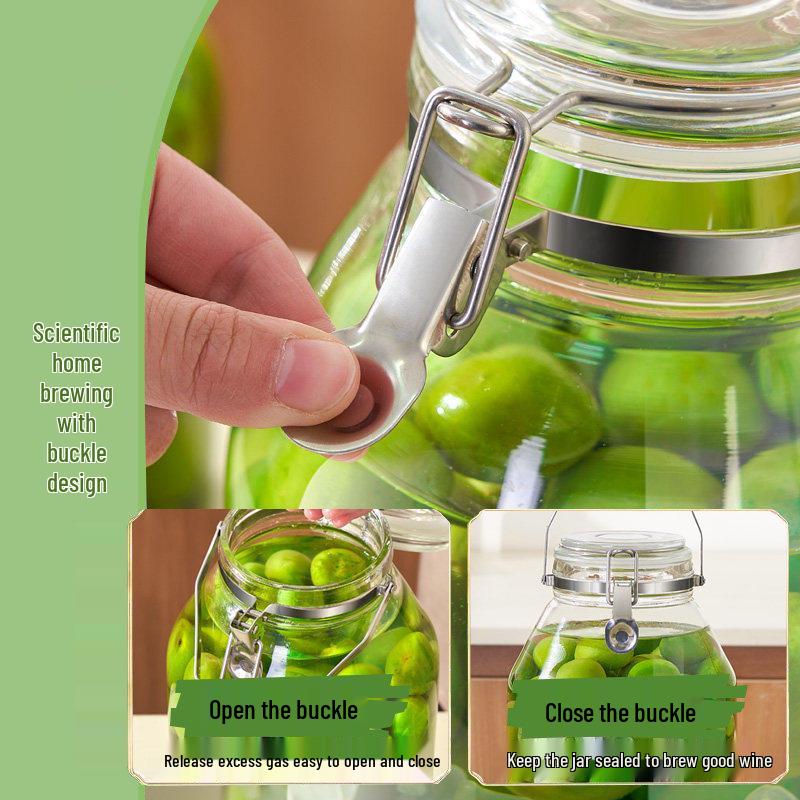 10 Jin Food Grade Sealed Glass Jar for Sparkling Wine & Brewed Fruit Wines