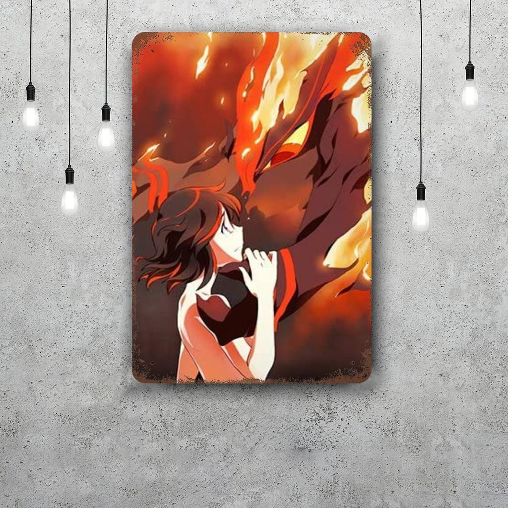 ryuko matoi Retro Vintage Tin Sign Poster Decorative Plaque Metal Plate Wall Decor