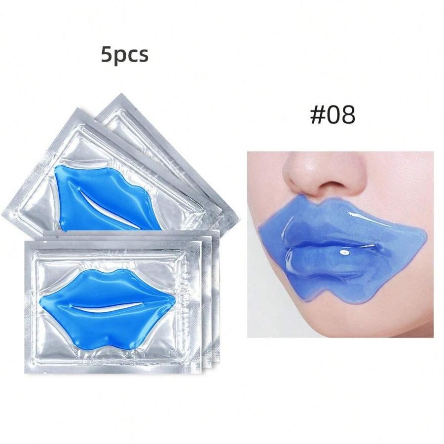 5-teilige Lippenmaske: Hydratisierend, Reparierend, Fältchen- und Unreinheiten-Entfernend, Lippenlinien-Mildernde Gelmaske Hautpflegeprodukt