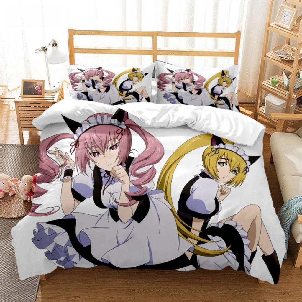 Steins;Gate Bedding Set Single Twin Full Queen King Size Bed Set Adult Kid Bedroom Duvet Cover Sets 3D Print Anime Bed Sheet Set