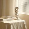 Three-dimensional Effect Statue 3D Printed Hugging Couple Sculpture, Abstract Embrace Figurine with Smooth Curves, Minimalist Balanced Weight Ornament