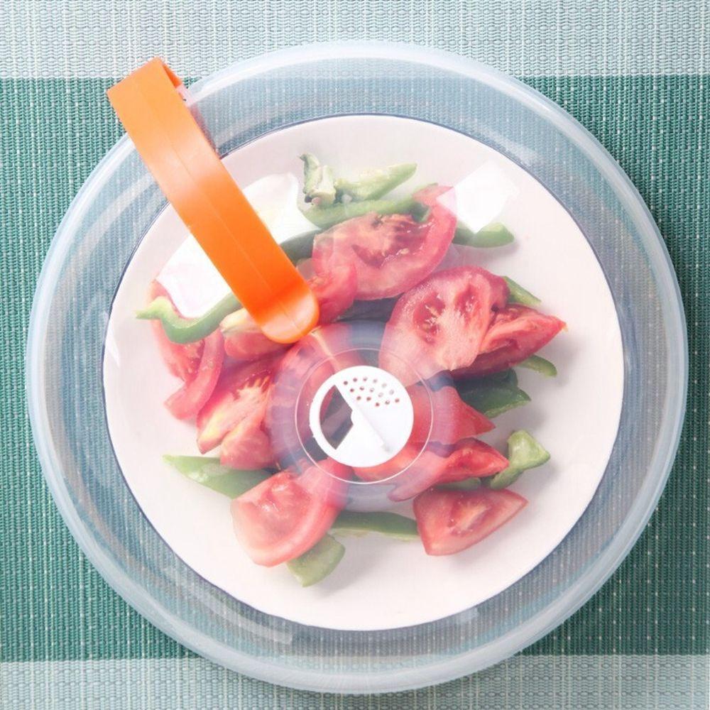 

Food Preservation Kitchen Supplies Round Fresh-keeping Lid Oil Proof Cover Dish Cover Heating Lid помаранчевий