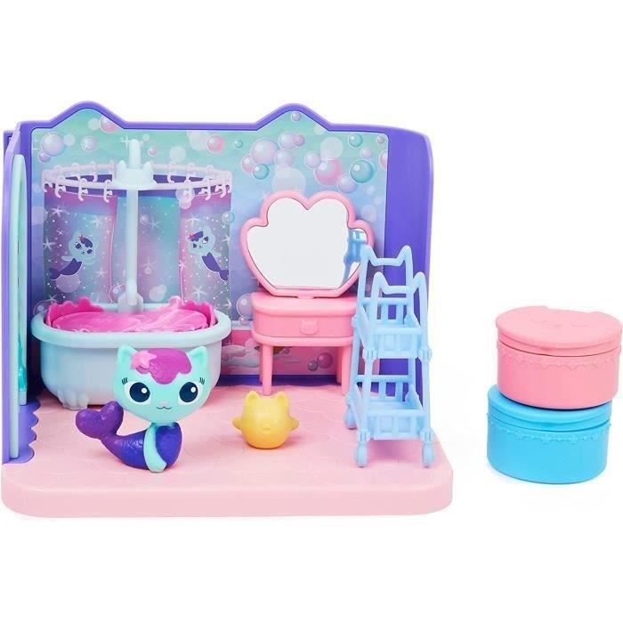 Gabby et la maison magique - playset deluxe la salle de bain de marine - 1 figurine + accessoires