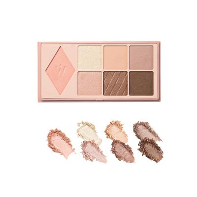 [Official] Wonjungyo W Daily Mood Up Palette 02 Trench Brown 8g / Eyeshadow Brown Glitter Matte Pearl