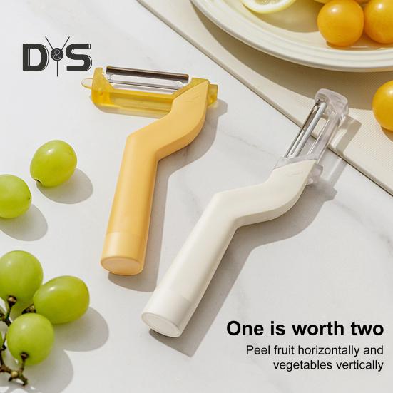 Vegetable Peeler 2 In 1 Rotary Peeler for Potato Carrot Fruit Non-Slip Grip Cabbage Peeler Tool Kitchen Gadget