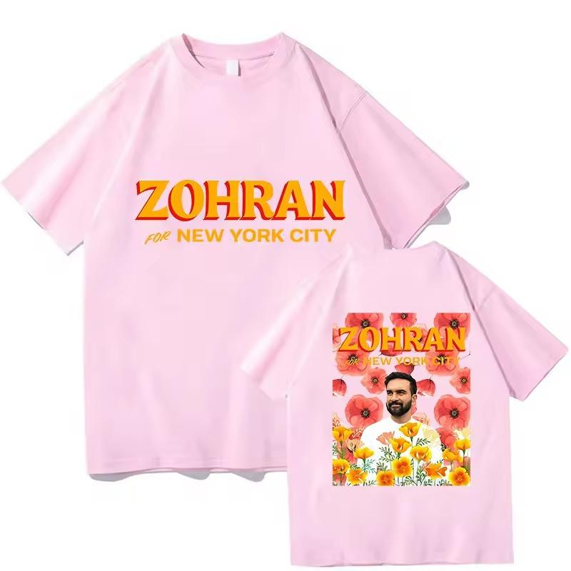 Zohran Mamdani TEES Rapper Graphic Printing Fashion Tshirts Short Sleeve Cotton Unisex Streetwear Hip Hop Men Aesthetic T Shirts