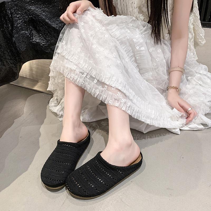 Fashion New Children's Summer Slippers Outdoor Simple Girls Flat Slippers Soft Bottom Kids Solid Color Slip-on Shoes Versatile Fashion