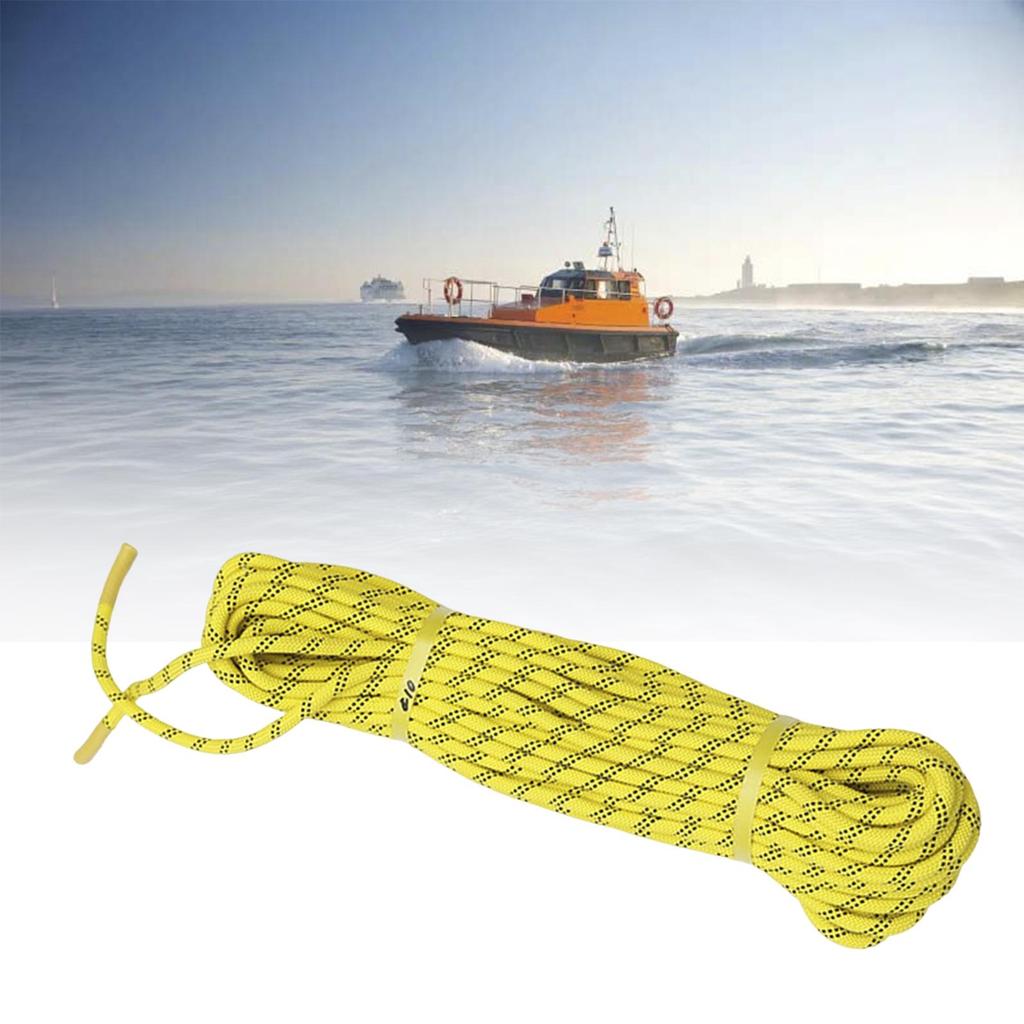 8Mm X 30M Floating Rope Polypropylene Line High Visibility Life Saving Rope For