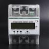 digital energy meter 3 phase 220v 380v 20a 80a kwh rail installation power meter