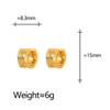 Chic Light Luxury U-Shaped Line Texture Earrings - Women's Versatile Design