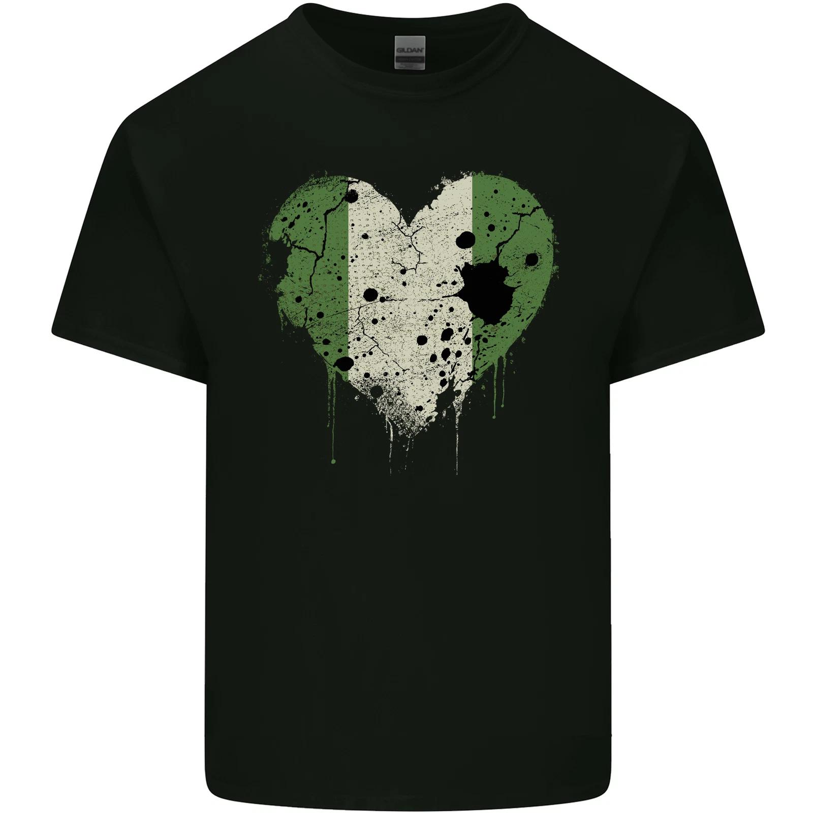 Love Niger Flag Nigerien Day Football Kids T-Shirt Childrens 3XL