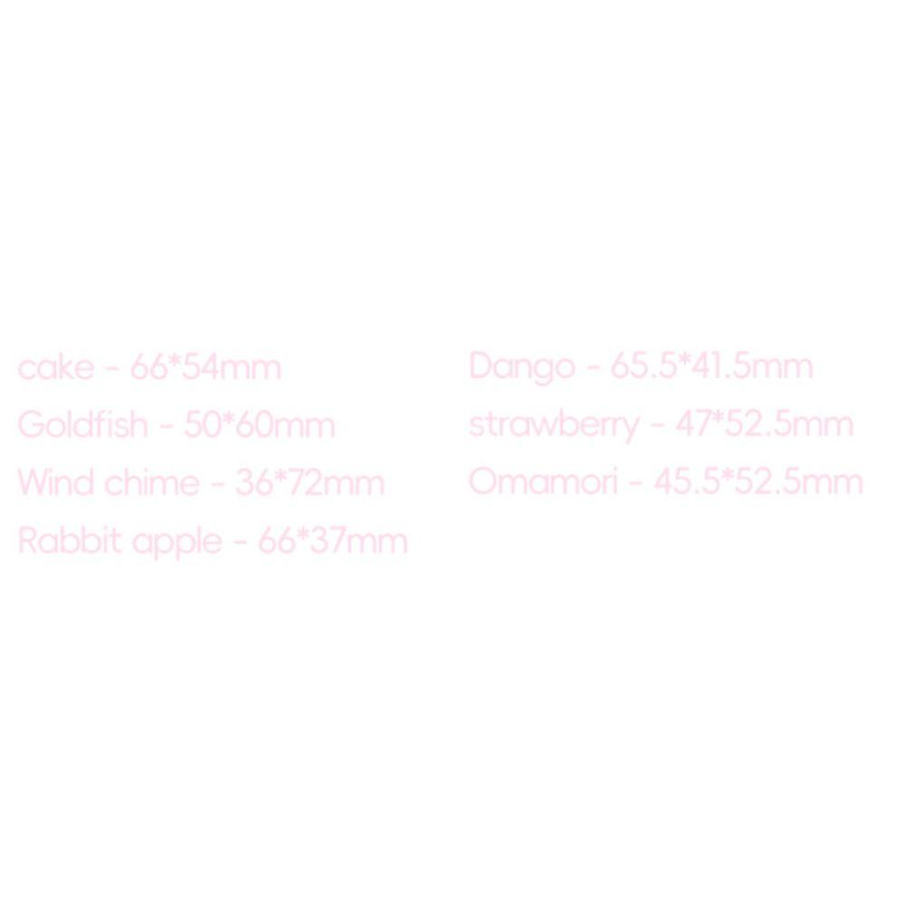 Kawaii Double-Sided Acrylic Paper Clips Strawberry & Dessert Page Holders Journal Clips Portable Acrylic Clips