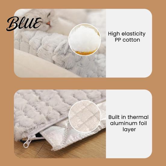 Easy-to-wash Dog Furniture with Anti-Slip Calming Plush Bed Pet Option Couch Thermal Cat Easy-to-clean Bottom