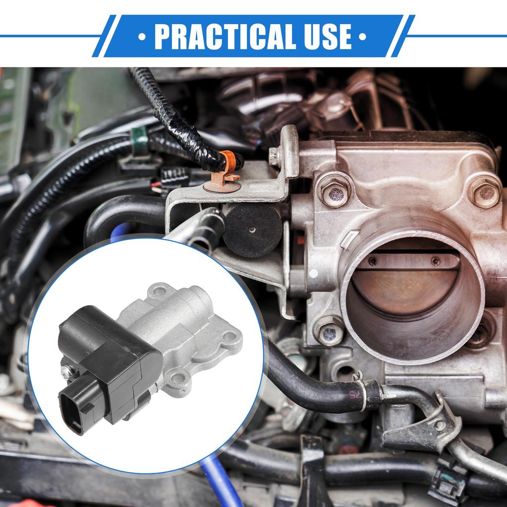 ABSOPRO Idle Air Control Valve with Gasket for or Toyota Civic Durable Metal Silver Idle Control Valve with Toyota, Camaro, 2000-2001. Tone. Gasket.