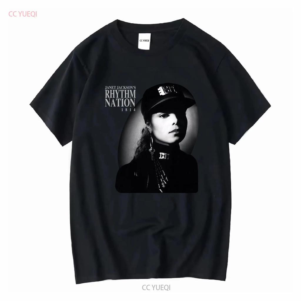 Janet Jackson Rhythm Nation 1814 Schwarzes T-Shirt