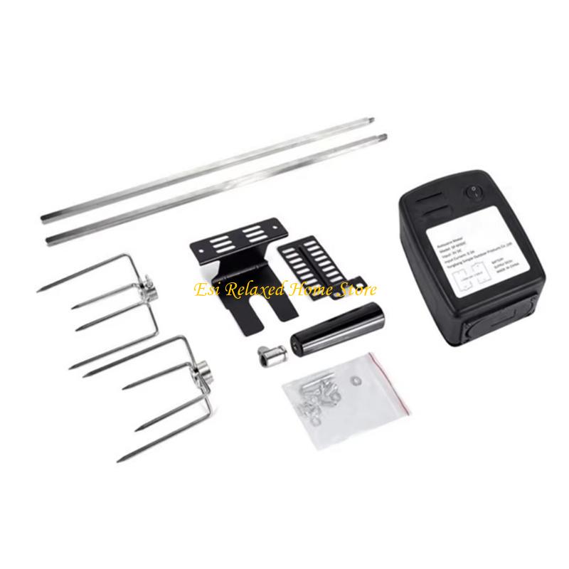 B46E Family Sized BBQ Tool Set with Electric Motor Easy Cleaning Barbecue Set