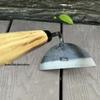 Kuzokichi All-Steel T-Hoe: Versatile Small Hoe for Weeding, Planting, and Gardening In Vegetables & Flowers - Half-Moon Japanese Garden Tool.