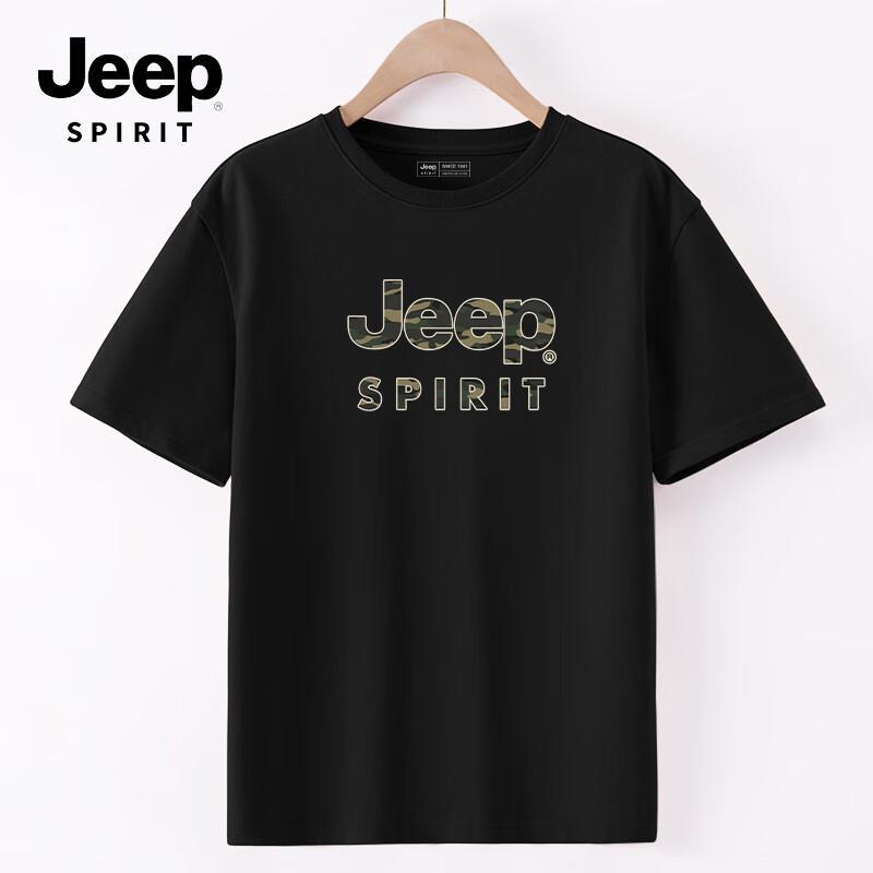 JEEP SPIRIT Men s Heavyweight Cotton T-Shirt 4XL