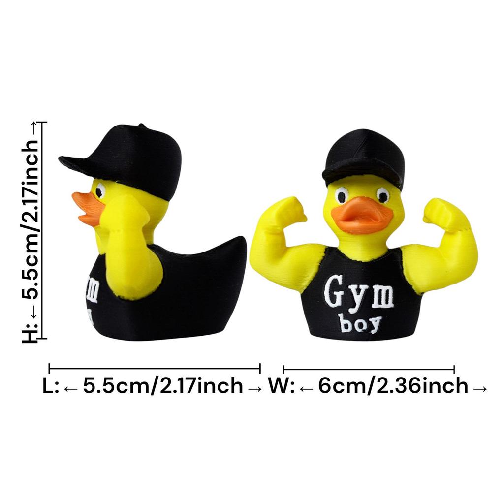3D Printed Duck Ornament - Creative Fitness Series for Desktop Prank Party