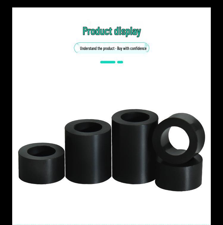 M5 Black Washer Hollow Pass-Through ABS Gasket Spacer, PC Board Isolation, Round Hole Sleeve Insulation Support Post.