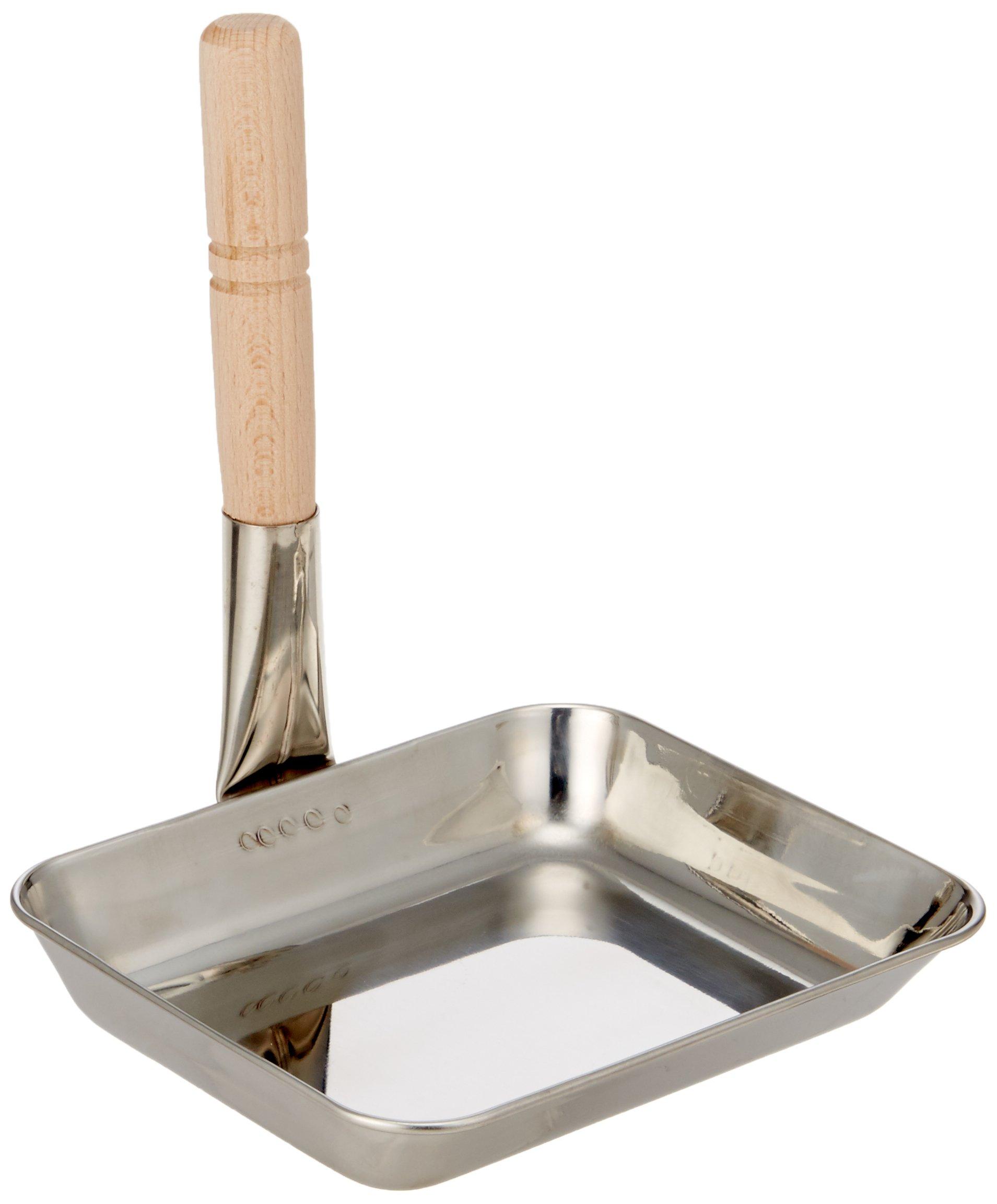 

Endo Shoji Large Square Oyako Pot with Steel Body and Beechwood Made in AOY02001 Commercial-Grade Triple-Layered Handle, Japan,