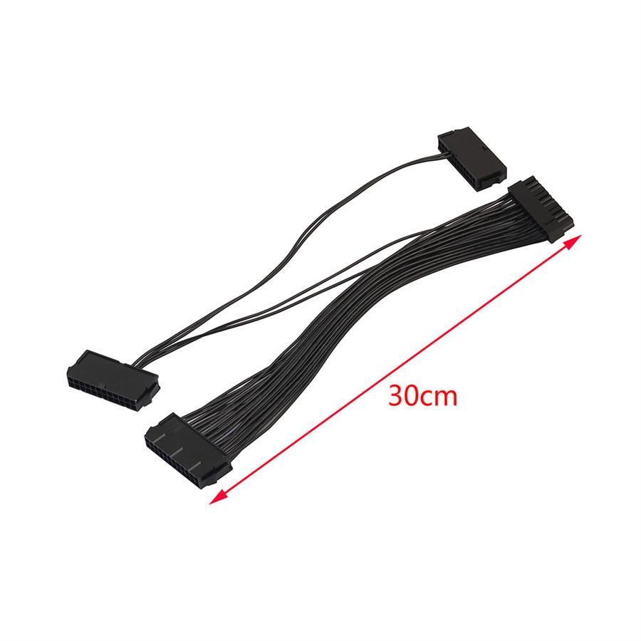 New ATX 24Pin 3 PSU Power Supply Starter Cord Power Supply Adapter Cable