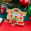 Christmas Multi-Layer Colorful Beaded Bracelet For Women Santa Claus Snowman Reindeer Snowflake Polymer Clay Bangle Jewelry