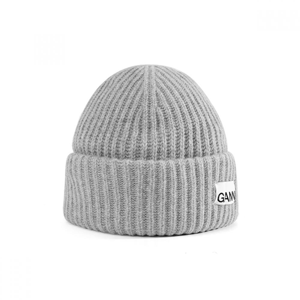 

Ganni A4429 921 Logo Patch Structured Beanie A4429 921