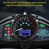 Black Motorcycle Tachometer Retro Style Universal Speed Gauge  Aftermarket Gauge Installation